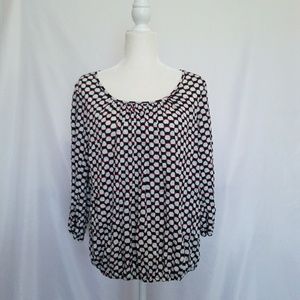 Daisy Fuentes size medium 3/4 sleeve blouse